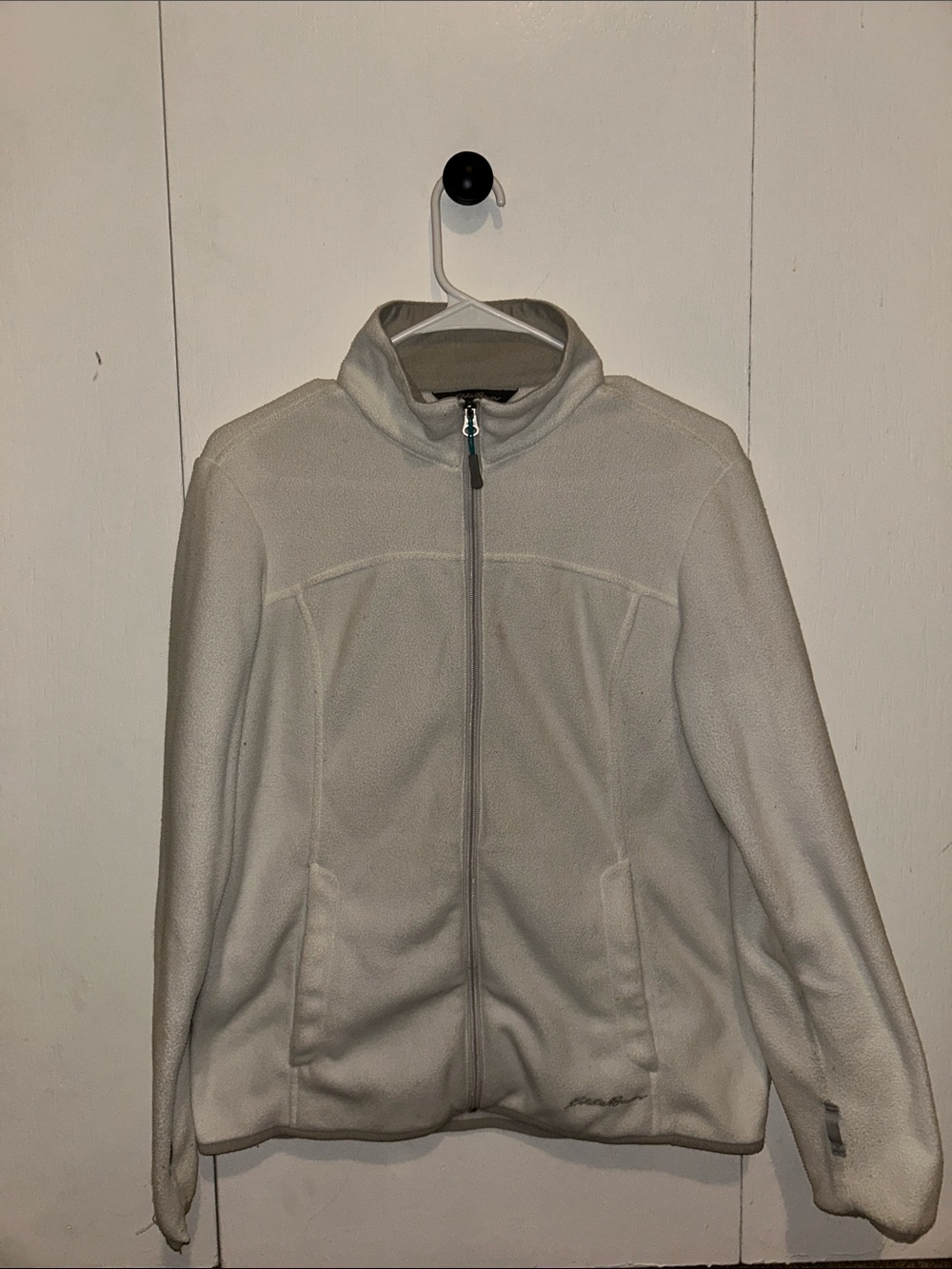 Eddie Bauer Cream Fleece Zip Jacket